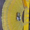 Designer Faux Georgette Embroidered Haldi Lehenga2