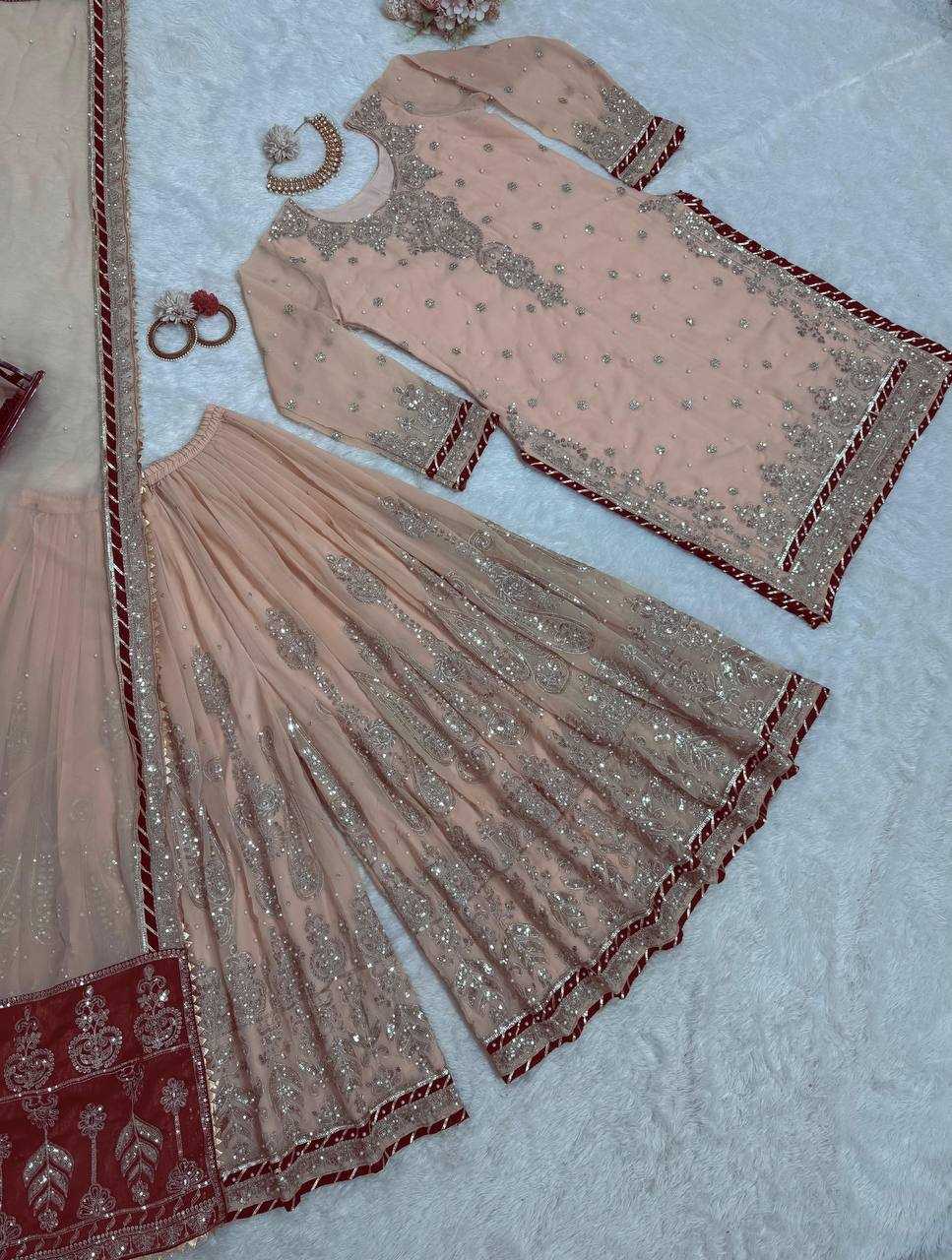 Faux Georgette Sharara 3
