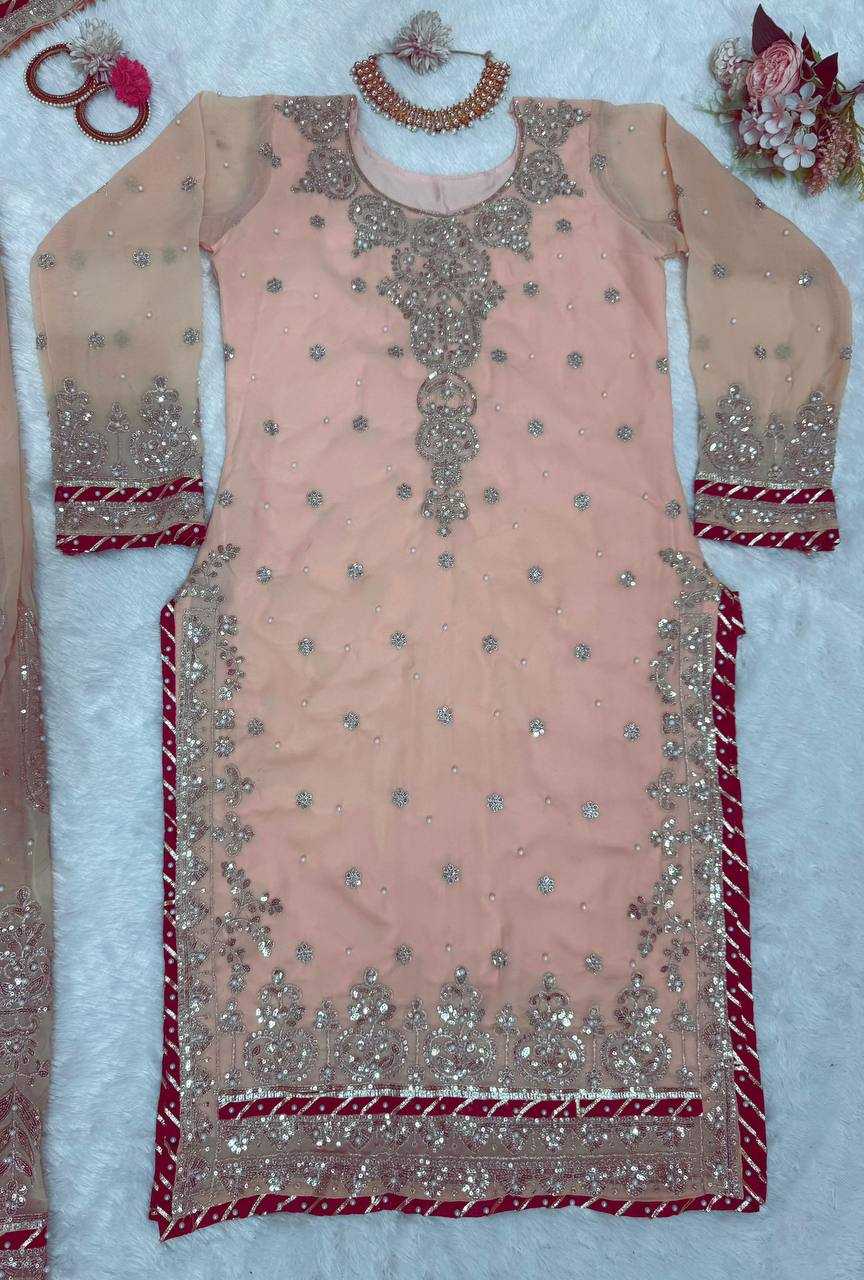 Faux Georgette Sharara Salwar4