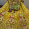 Georgette Lehengas Wedding Embroidered Yellow Haldi Outfits