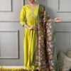 Viscose Chanderi Suits - Alia Cut Haldi Outfits