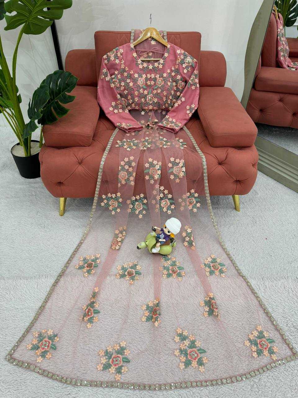 Soft Net Designer Sarees 2