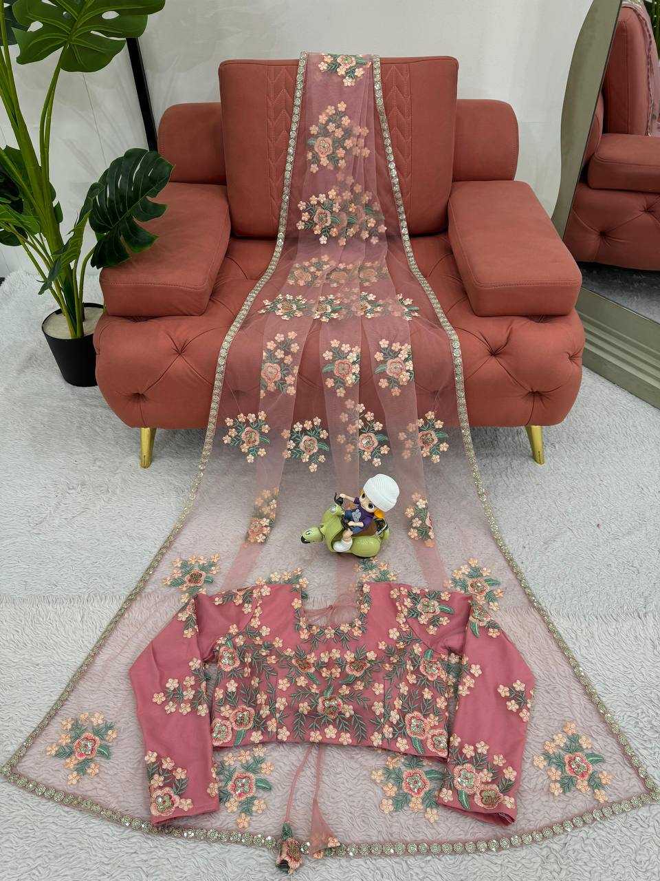 Soft Net Designer Sarees 4