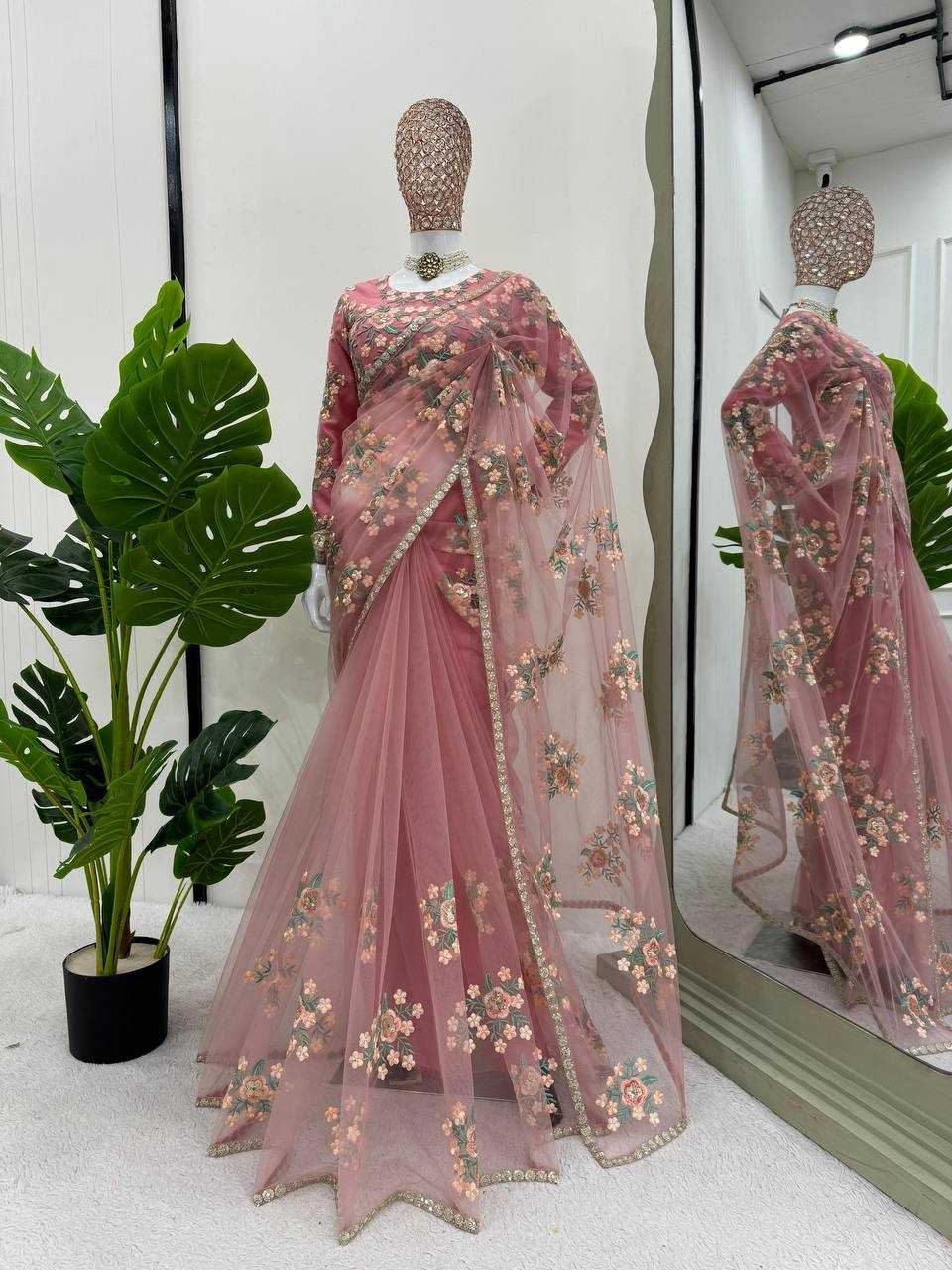 Soft Net Designer Sarees 8