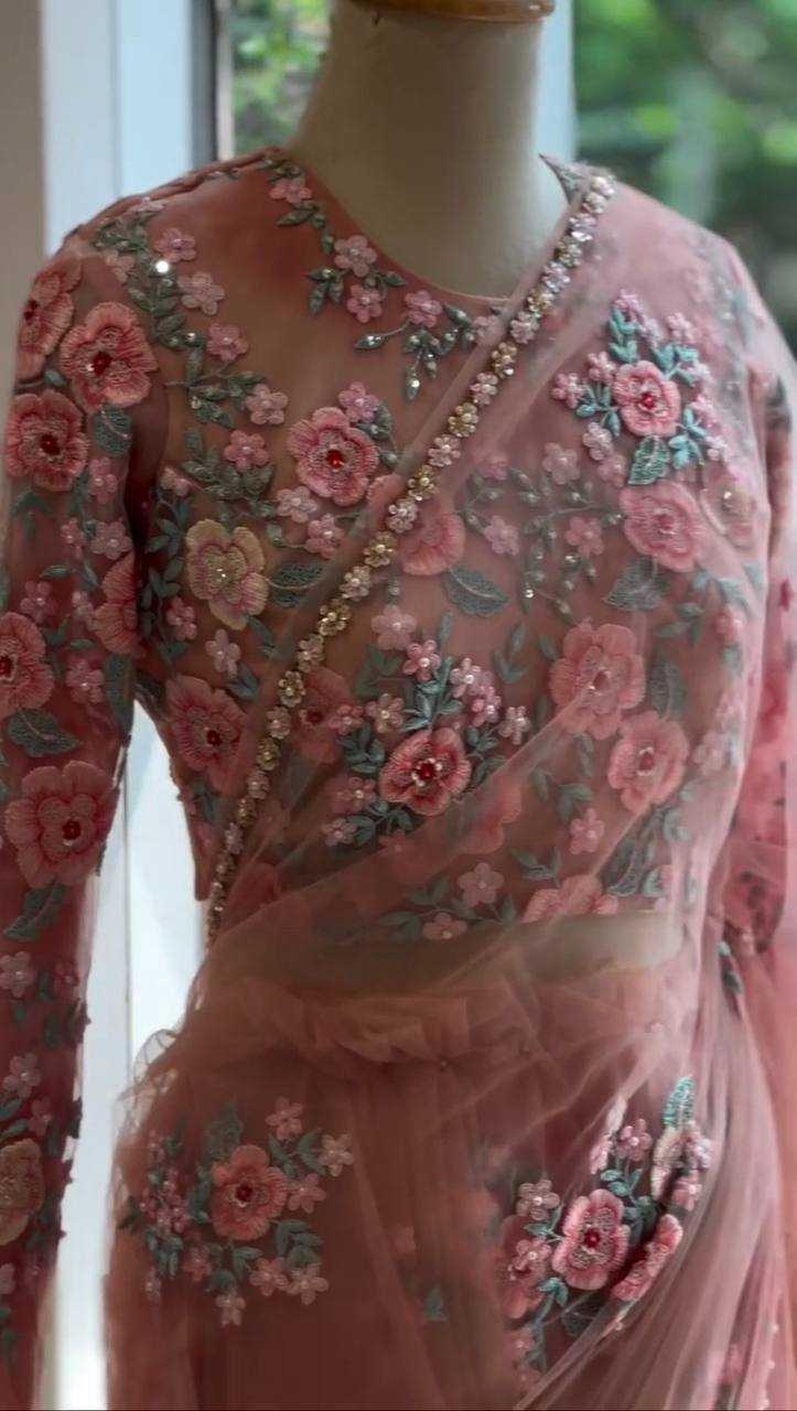 Soft Net Designer Sarees 9